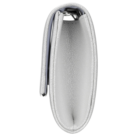 Geantă elegantă de damă, de culoare argintie, din piele ecologică, suspendată cu lanț - Rovicky PTR-R-XS028-1-0597 SILVE [3]