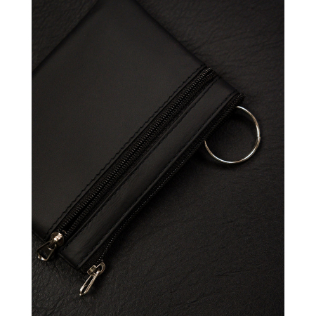 Husa pentru chei de culoare neagră din piele naturală PTR-34802-ACL-1084 BLACK [4]