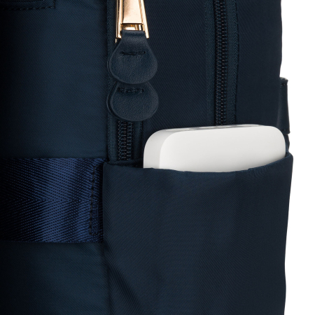 Rucsac de damă bleumarin din nylon cu bretele reglabile și închidere cu fermoar - Peterson PTR-PTN JN-08-9997 NAVY [12]