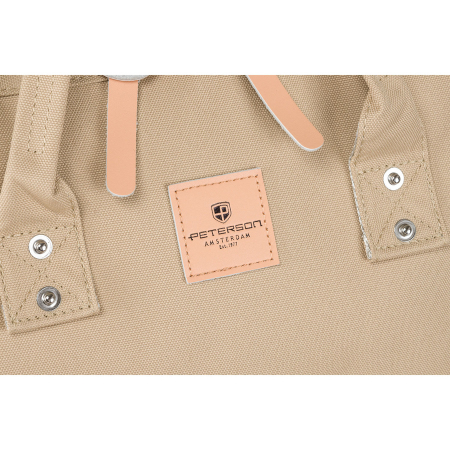 Rucsac de călătorie pentru femei din poliester, de culoare bej, cu bretele reglabile - Peterson PTR-PTN BETA BEIGE [2]
