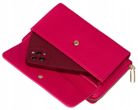 Poșetă-portofel elegant cu curea lungă - 4U Cavaldi PTR-M-13-1286 MAGENTA [7]