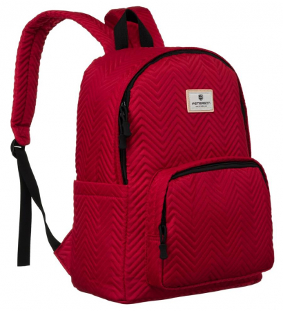 Preferintele clientilor - Genti si Rucsacuri ❤️ - Rucsac din poliester cu spatiu pentru laptop - Peterson PTR-PTN 77710-6586 WINE