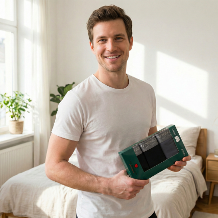 Boxeri bărbătești din bumbac, mărimea M, set de 3 perechi, negru și gri - Peterson PTR-PTN MY-3-B01M-BL-DG [14]