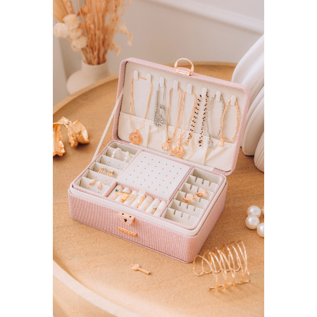 Cutie roz elegantă cu zăvor și cheie - Peterson PTR-PTN SZK-08-3095 ROSE [2]