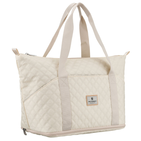  Duffel Bags - Geantă de antrenament bej, cu un singur compartiment, din poliester - Peterson PTR-PTN PIK-02-8588 BEIG