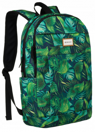 Preferintele clientilor - Genti si Rucsacuri ❤️ - Rucsac clasic de damă din poliester cu model de plante - Rovicky PTR-R-PST-9275 03