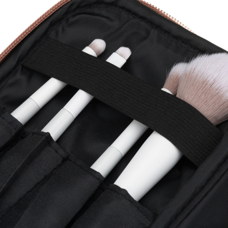 Geantă cosmetică cu un singur compartiment, din material sintetic, de culoare bej, prevăzută cu un mâner practic - Peterson PTR-PTN KOS-DA-10P BEIGE [7]