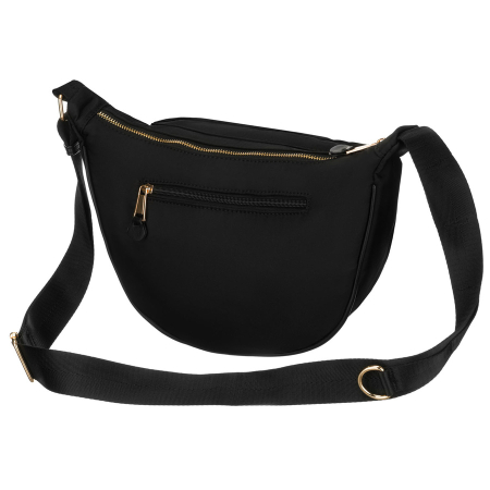 Geantă de damă neagră din nailon, suspendată pe o curea reglabilă - Peterson PTR-PTN JN-14-0290 BLACK [6]
