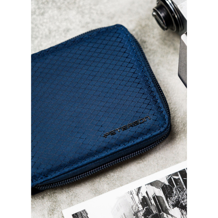 Portofel din piele pentru barbati Peterson PTR-PTN EH-01Z NAVY [3]