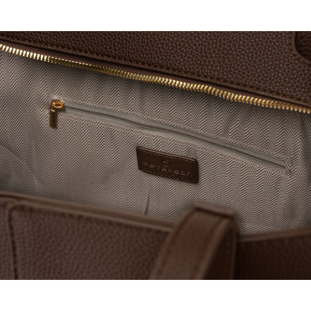 Geantă de damă maro, din piele ecologică, cu husă practică inclusă - Peterson PTR-PTN TOR-ALE-26 BRWON [5]