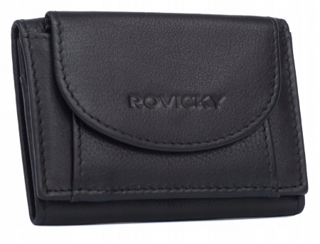 Portofele Dama - Portofel dama din piele naturala Rovicky PTR-R-21-LFN-3081 BL