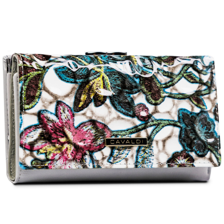  Wallets & Money Clips - Portofel din piele pentru femei Cavaldi PTR-PN23-FL-BL-MULTI