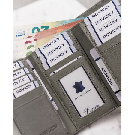 Portofel din piele pentru femei Cavaldi PTR-PN23-FL-BL-MULTI [8]