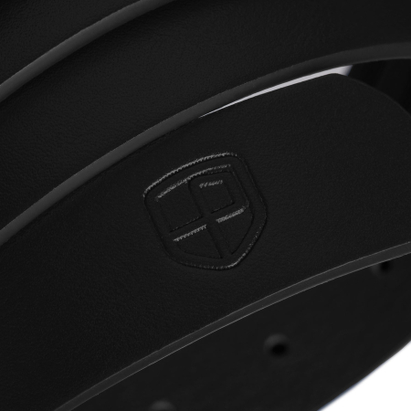 Curea de damă neagră, îngustă, din piele ecologică, cu cataramă argintie - Peterson PTR-PTN STU-17S1 [3]