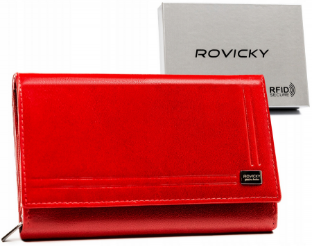 Portofele Dama - Portofel dama din piele naturala Rovicky PTR-CPR-001-BAR-9625 RE