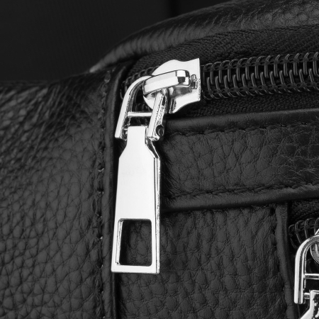 Borsetă bărbătească neagră din piele naturală, cu o singură compartimentare - Rovicky PTR-R-ST7-06-7625-BLACK [4]