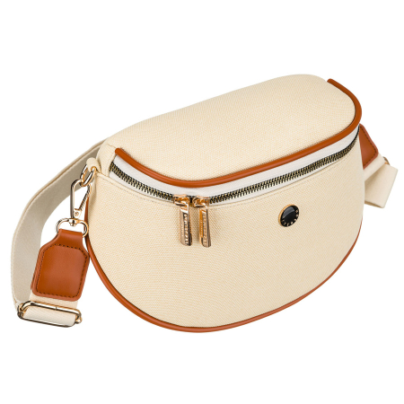 Accesorii Dama - Geantă elegantă de damă din piele ecologică tip borseta - Peterson PTR-PTN MIS-07-2010 ECRU