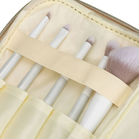 Geantă cosmetică bej cu un singur compartiment, din material sintetic și închidere cu fermoar - Peterson PTR-PTN KOS-DA-11-3224 B [8]