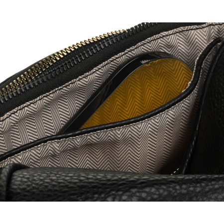Geantă elegantă de damă din piele ecologică de culoare neagră - Peterson PTR-PTN MIS-08-2041 BLAC [6]