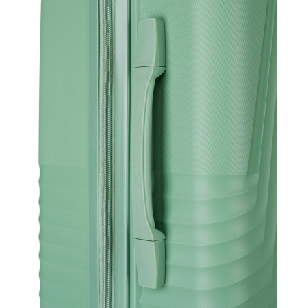 Valiză de călătorie medie verde cu mâner telescopic și roți pivotante - Peterson PTR-PTN PP-09-W-M-1495 G [15]