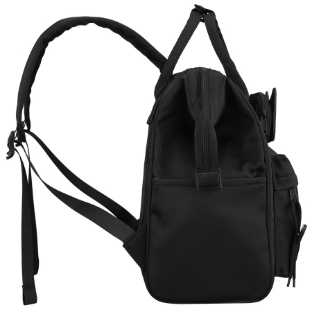 Rucsac de damă cu compartiment pentru laptop, fabricat din poliester negru - Peterson [4]