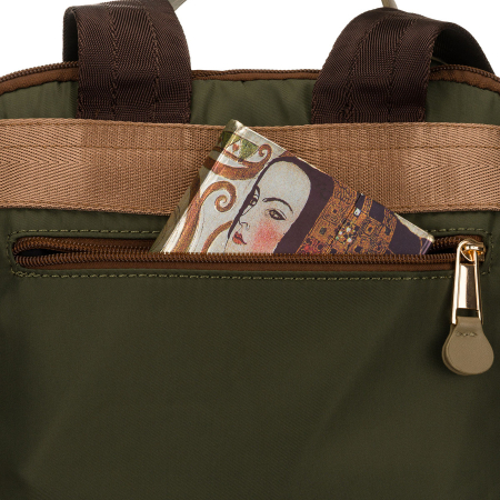 Rucsac verde de damă cu bretele reglabile și închidere cu fermoar - Peterson PTR-PTN JN-09-0078 GREEN [19]