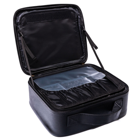 Cutie de bijuterii neagră din piele ecologică, închisă cu fermoar - Peterson PTR-PTN SZK-10-7818 BLAC [11]