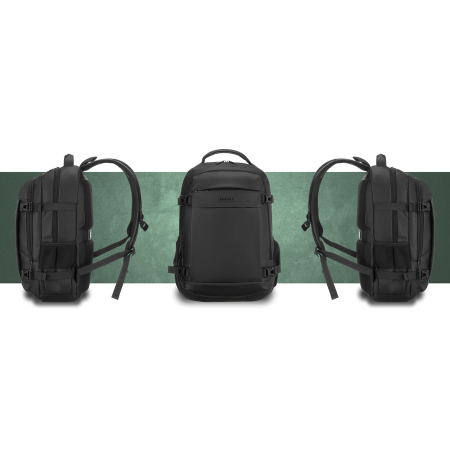 Rucsac mare de călătorie negru cu compartiment pentru laptop și închidere cu fermoar - Peterson PTR-PTN HY242-7048 BLACK [13]