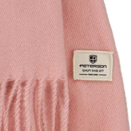 Eșarfă mare pentru femei, roz, decorată cu franjuri - Peterson PTR-PTN SP100C-5455 PINK [3]