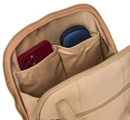 Rucsac mic, din piele, pentru femei - Rovicky PTR-R-311-22-NS-0874 BEI [4]