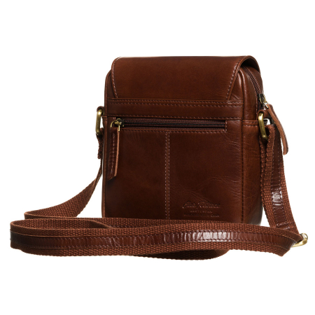 Geantă de umăr bărbătească din piele naturala maro - Peterson PTR-PTN 512-TUM-0543 BRO [2]