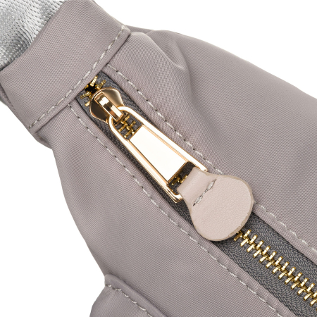 Geantă de damă gri din nylon, cu curea reglabilă și închidere cu fermoar - Peterson PTR-PTN JN-14-0306 GRAY [10]