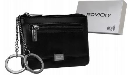 Import - Portofel din piele naturala Rovicky PTR-CPR-018-BAR- BL