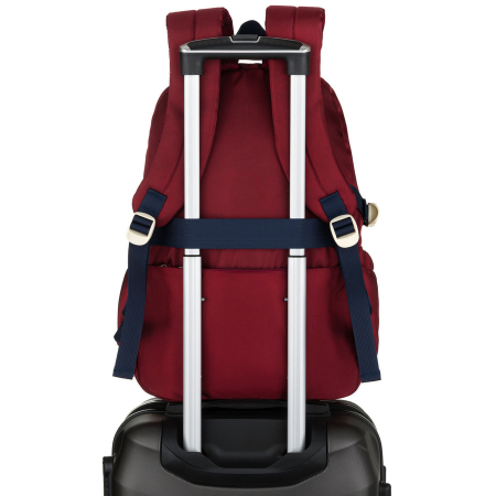 Rucsac școlar din poliester bordo cu , curele laterale - Peterson PTR-PTN 8594-1402 BORDO [5]