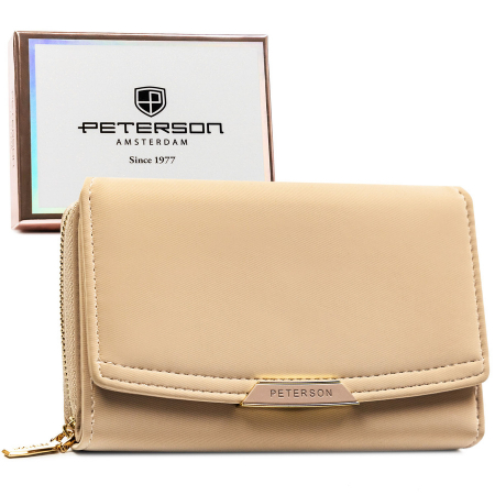 Portofel din piele pentru femei Peterson PTR-PTN 001-THU-9051 BEI [1]