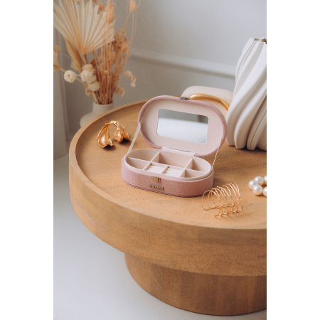 Cutie de bijuterii de culoarea somonului cu închidere cu zăvor - Peterson PTR-PTN SZK-12-5981 ROSE [2]