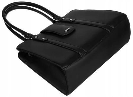 Geanta shopper de dama eleganta din piele ecologica - Rovicky PTR-R-073-04-0485 BL [7]