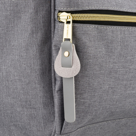 Rucsac gri pentru femei din poliester cu fermoar sigur - Peterson PTR-PTN ALFA GRAY [14]