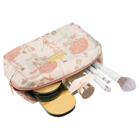 Geantă cosmetică roz din poliester cu un compartiment și model floral - Peterson PTR-PTN KOS-DA-13-3422 P [6]