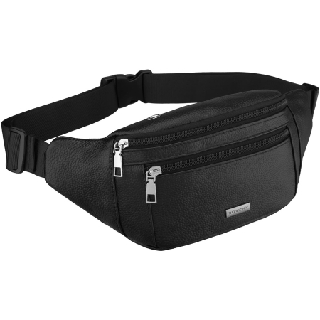 Accesorii Barbati - Borsetă bărbătească neagră din piele naturală, cu o singură compartimentare - Rovicky PTR-R-ST7-06-7625-BLACK