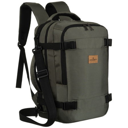 Backpacks - Rucsac de călătorie gri cu bretele respirabile și închidere cu fermoar - Peterson PTR-PTN BIELIK-6514 D.GR