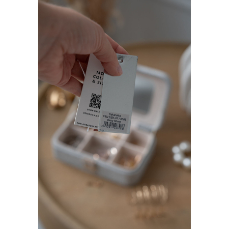 Cutie de bijuterii gri, elegantă, cu încuietoare cu cheie - Peterson PTR-PTN SZK-07-3088 GREY [3]