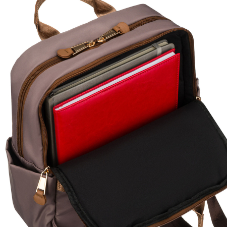 Rucsac de damă bej din nylon cu bretele reglabile și închidere cu fermoar - Peterson PTR-PTN JN-08-0016 BEIGE [17]
