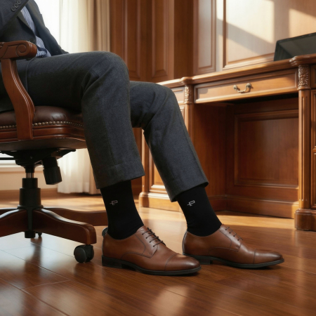 Set multicolor de șosete bărbătești în mărimile 40-45, confecționate din bumbac și elastan - Peterson PTR-PTN SML-S5-40-45-BNG [1]