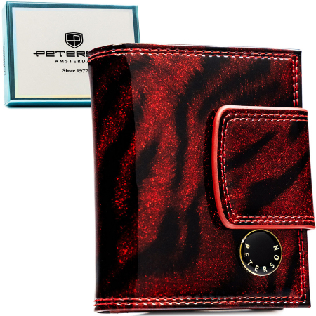 Portofele Dama - Portofel din piele pentru femei Peterson PTR-PTN PS329-TDS RED