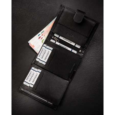 Portofel din piele naturala pentru barbati Ronaldo PTR-RM-03L-BDF-BL BLACK [6]