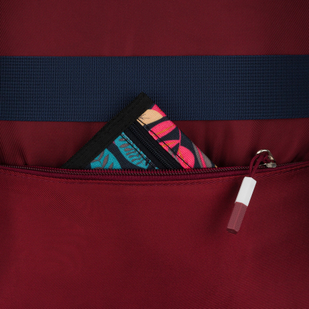 Rucsac școlar din poliester bordo cu , curele laterale - Peterson PTR-PTN 8594-1402 BORDO [16]