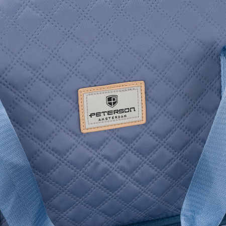 Geantă de antrenament din poliester albastru, cu două compartimente și închidere cu fermoar - Peterson PTR-PTN PIK-01-8564 L.BL [11]