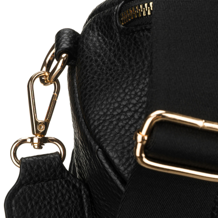 Geantă elegantă de damă din piele ecologică de culoare neagră - Peterson PTR-PTN MIS-02-3551 BLAC [8]