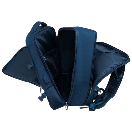 Rucsac de călătorie bleumarin cu port USB - Peterson PTR-PTN 24421-5098 NAVY [15]